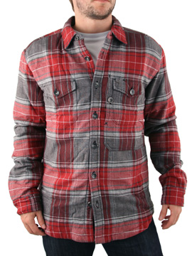 Biking Red Padded Overshirt