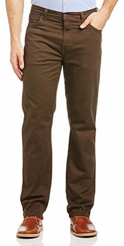 Wrangler Mens Texas Stretch Straight Jeans, Green (Demitasse), W40/L30