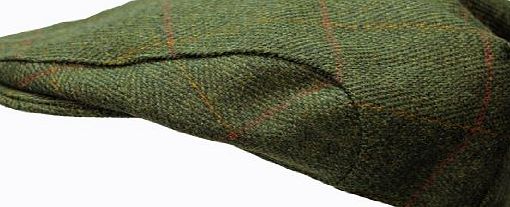 WWK / WorkWear King WWK Kids Derby Tweed Hat Flat Cap Farmer Golf Hunting Shooting 2 Colours 3 Sizes (Medium - (52cm) - (Six amp; three eighths), Dark Green)