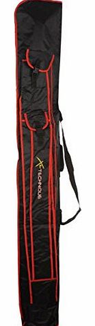 XLT Unisex Tube Holdall Stripe Side Pockets Front Logo Fishing Pole Bag