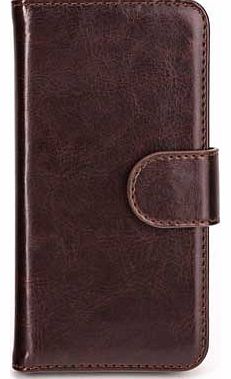 Wallet Case Eman for iPhone 5C - Brown