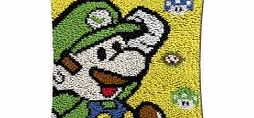 XYRK Latch hook Rug Style Complete Cushion Kit`` Luigi`` 43 x 43cm