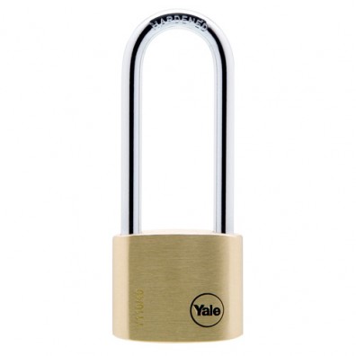 Yale 40mm Long Shackle Brass Padlock YE1/40/152/1