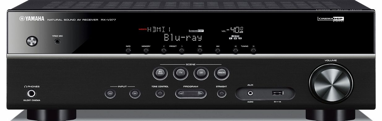 Yamaha RXV377BLB AV Amplifier and Receiver