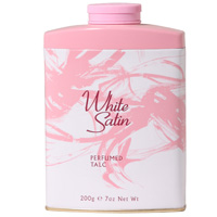 White Satin 200gr Tinned Talcum Powder