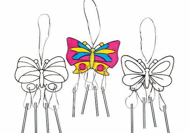 Butterfly Suncatcher Windchimes - Pack of 3