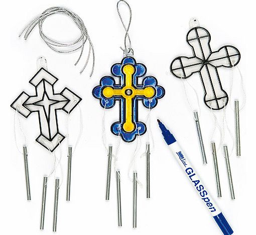 Cross Suncatcher Windchimes - Pack of 4