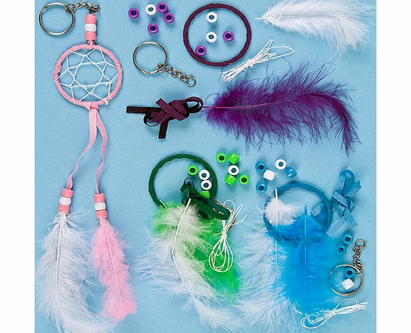 Dreamcatcher Keyring Kits - Pack of 4