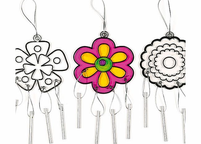 Flower Suncatcher Windchimes - Pack of 3