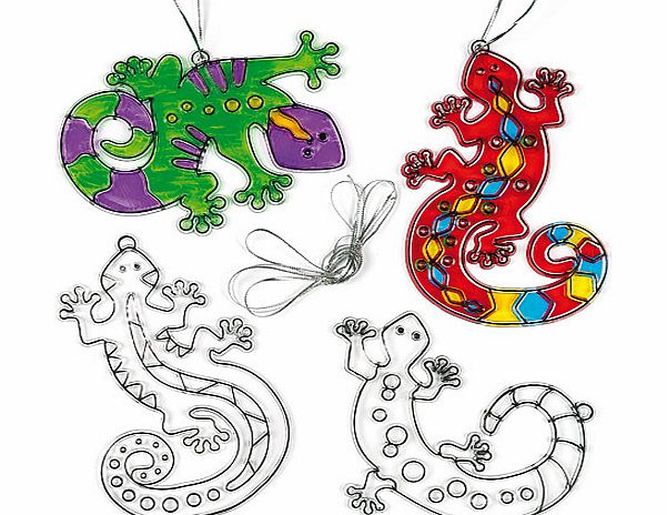 Gecko Suncatchers - Pack of 6