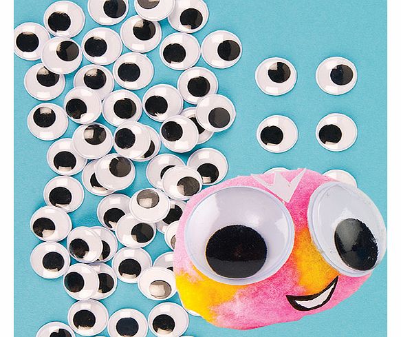 Jumbo Self-Adhesive Wiggle-Eyes - Pack of 100