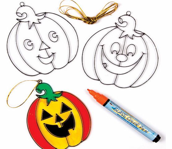 Pumpkin Suncatchers - Pack of 6