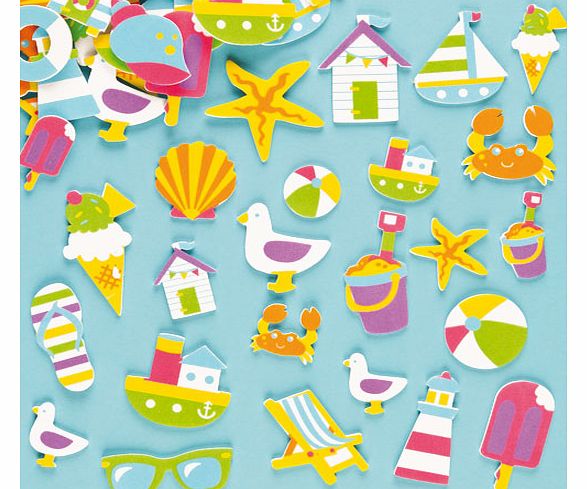 Seaside Foam Stickers - Pack of 120