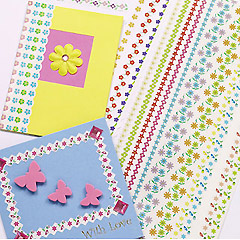 Flower Border Stickers