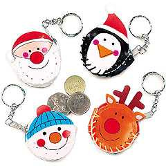 yellowmoon Funky Christmas Coin Purse Keyrings