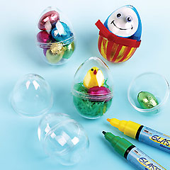 Transparent Plastic Eggs