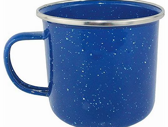 Blue Enamel Camping Mug