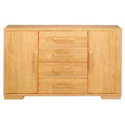 2 Door Sideboard, oak finish