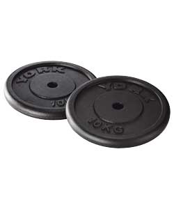 10kg Standard Cast Iron Disc, 2 X 10kg