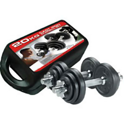 York Boxed 20kg Dumbell Set (2429 - 20kg DB Kit in Case)