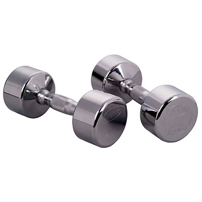 York Chrome Dumbells 14Kg Pair (2 x 14kg - 33040)