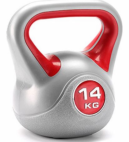 York Fitness Vinyl Kettlebell - Red, 14 kg