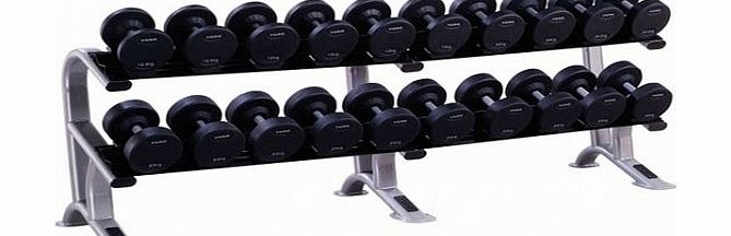 York Fitness York 2-Tier Dumbbell Saddle Rack (Holds 10 Pairs