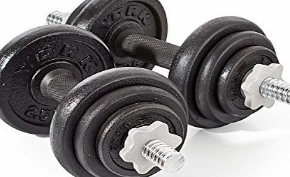 York Fitness York 20kg Cast Iron Dumbbell Set