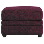 York footstool, mulberry