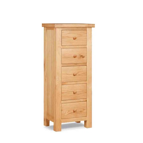 York Oak Furniture York Oak 5 Drawer Chest 592.008