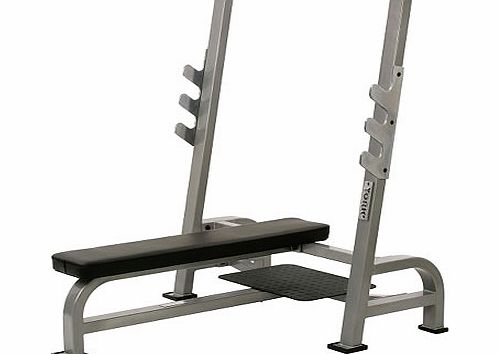 York STS Range Olympic Flat Bench Press with Gun Rack