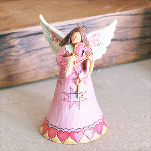 YOU Hold The Key to My Heart Love Angel Figurine