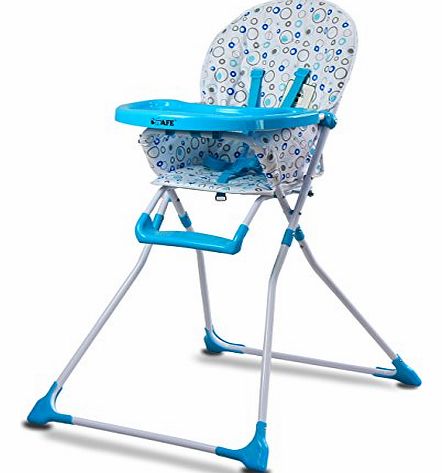 iSafe Highchair YummyLUV - Blue Circles