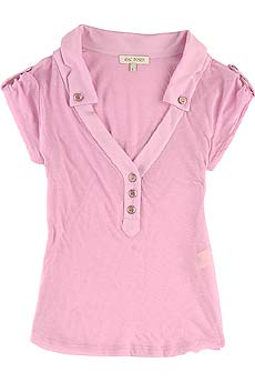 Zac Posen Stretch cotton polo top