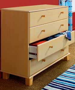 4 Drawer Chest - Birch Finish