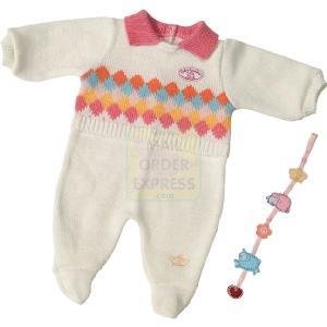 Zapf Creation - Baby Annabell White Knit Romper 46cm