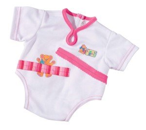 Zapf Creation - CHOU CHOU 48cm White With Pink Stripe Underwear