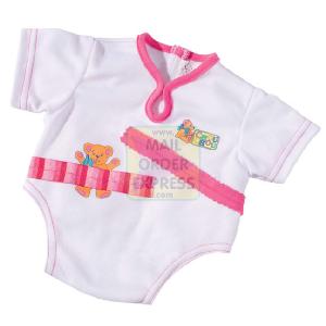 Zapf Creation CHOU CHOU 48cm White With Pink Stripe Underwear