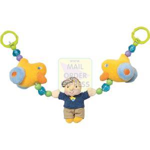 Zapf Creation My Lovely Baby Pram Rattle Bright Blue Top Boy