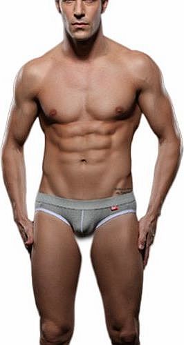 Mens Mesh Thong Jockstrap G-string Back Hole Briefs Underwear Grey Tag S