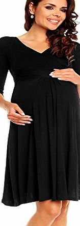 Zeta Ville Fashion Zeta Ville Womens Pregnancy Maternity Summer Cocktail Jersey Skater Dress 282c