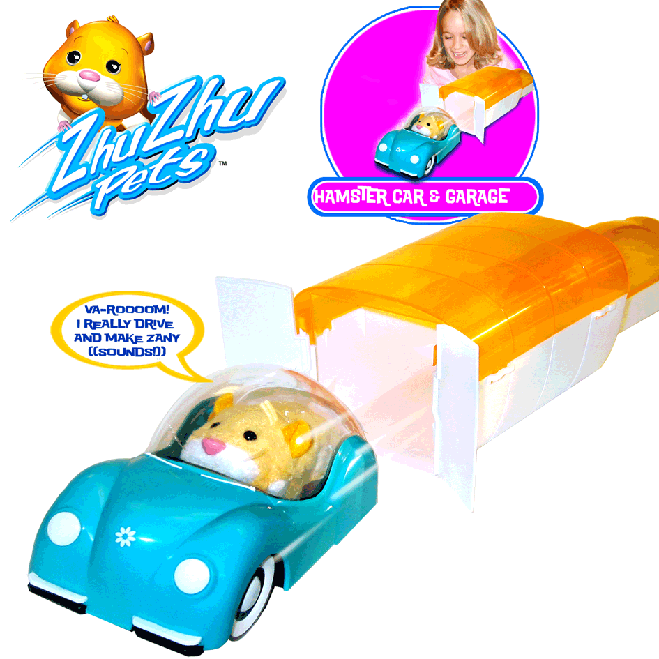 Zhu Zhu Pets Add-on Vehicles - Car and Garage