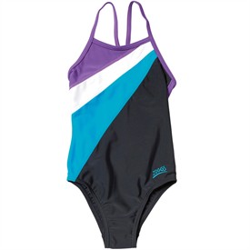 Girls Jewel Reef Actionback Swimsuit Black