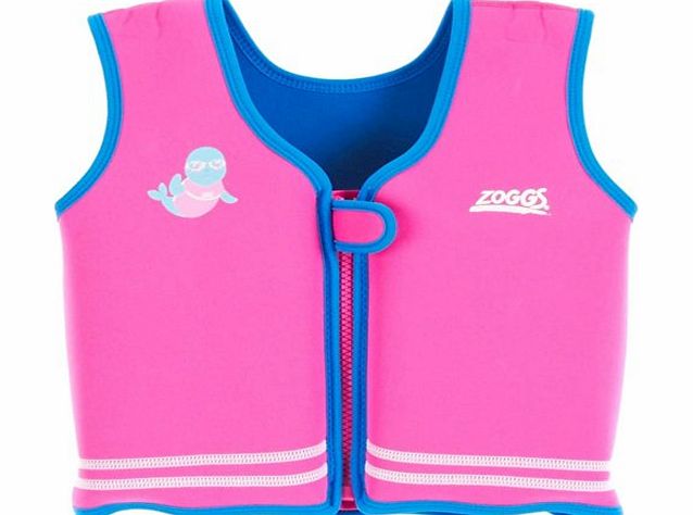 Zoggs Girls Miss Zoggy Learn to Swim Bobin Jacket - Pink, 2-3 Years