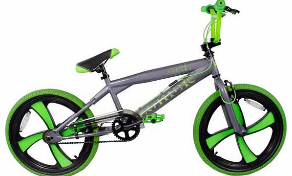 Zombie Toxic 20 Inch Grey BMX Bike - Boys