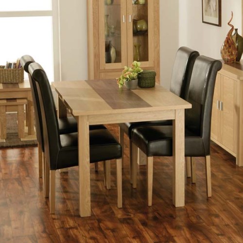 Jenson Oak Rectangular 4 Seater Dining Set