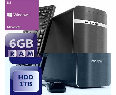 Zoostorm Core i3-4160 1TB 6GB WiFi Desktop PC -