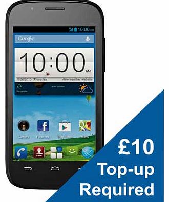 ZTE Virgin ZTE Blade Q Mini Mobile Phone - Black