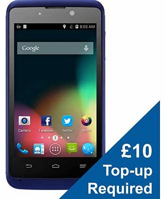 ZTE Virgin ZTE Kis 3 Mobile Phone - Blue